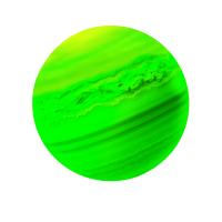 planeta verde intenso